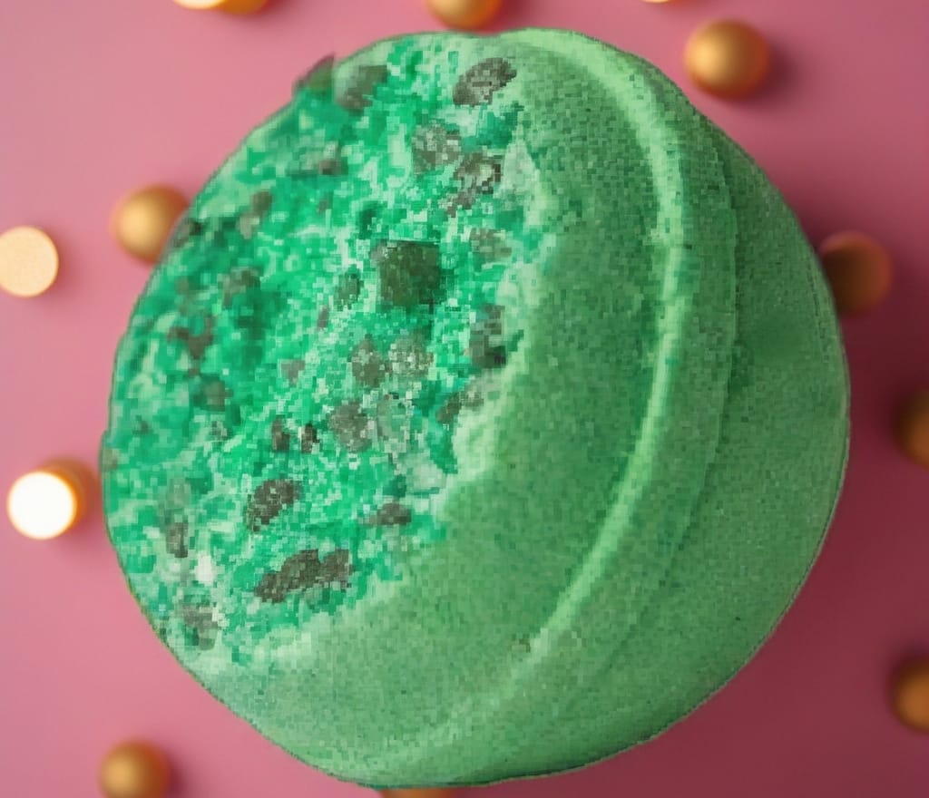 Bath Bomb – Emerald Crystal (Kumquat, Mango, Orchid)