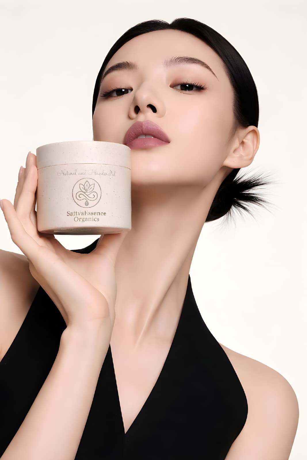 Golden Radiance body butter jar with natural brightening ingredients